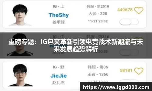 重磅专题：IG包夹革新引领电竞战术新潮流与未来发展趋势解析