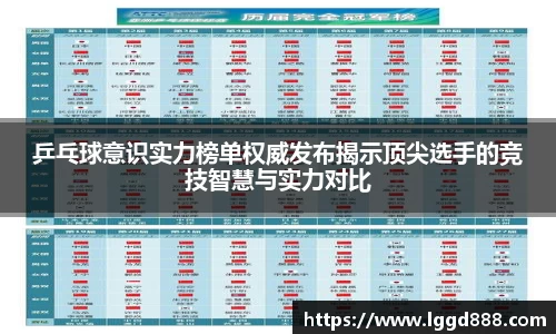 乒乓球意识实力榜单权威发布揭示顶尖选手的竞技智慧与实力对比